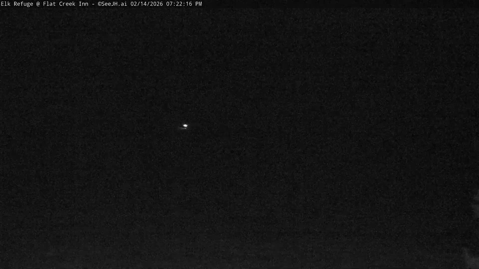 Jackson, Elk Refuge & Teton Mountains from Flat Creek Inn Live Cam - Jackson, Teton, Wyoming, USA