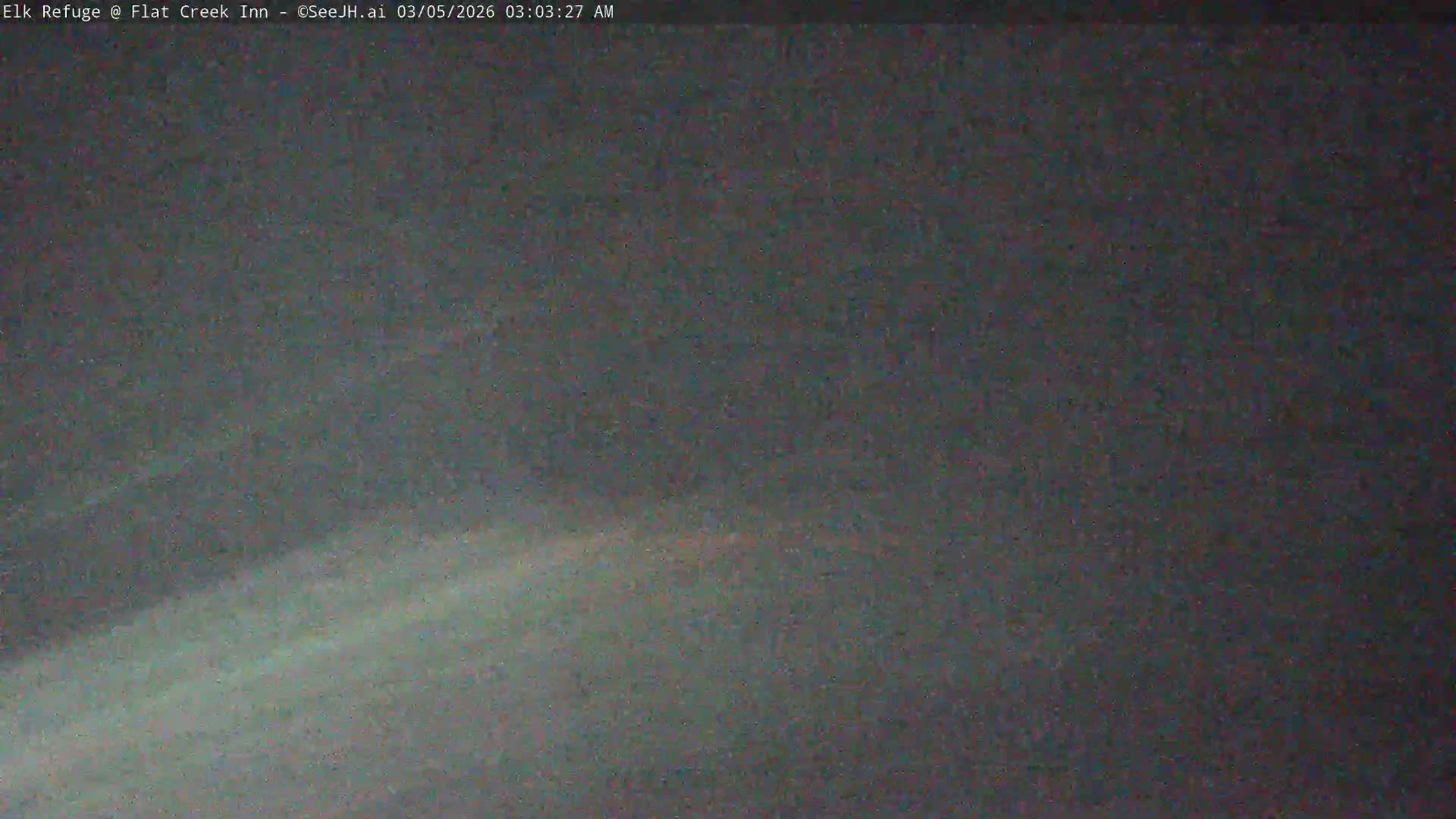 Jackson, Elk Refuge & Teton Mountains from Flat Creek Inn Live Cam - Jackson, Teton, Wyoming, USA