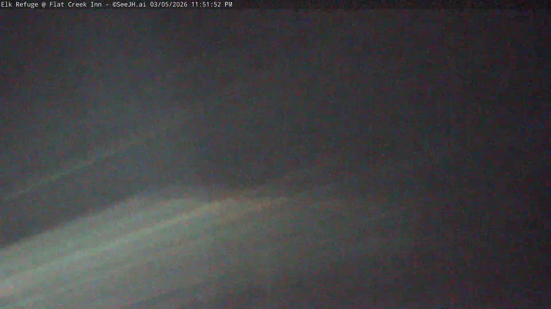 Jackson, Elk Refuge & Teton Mountains from Flat Creek Inn Live Cam - Jackson, Teton, Wyoming, USA