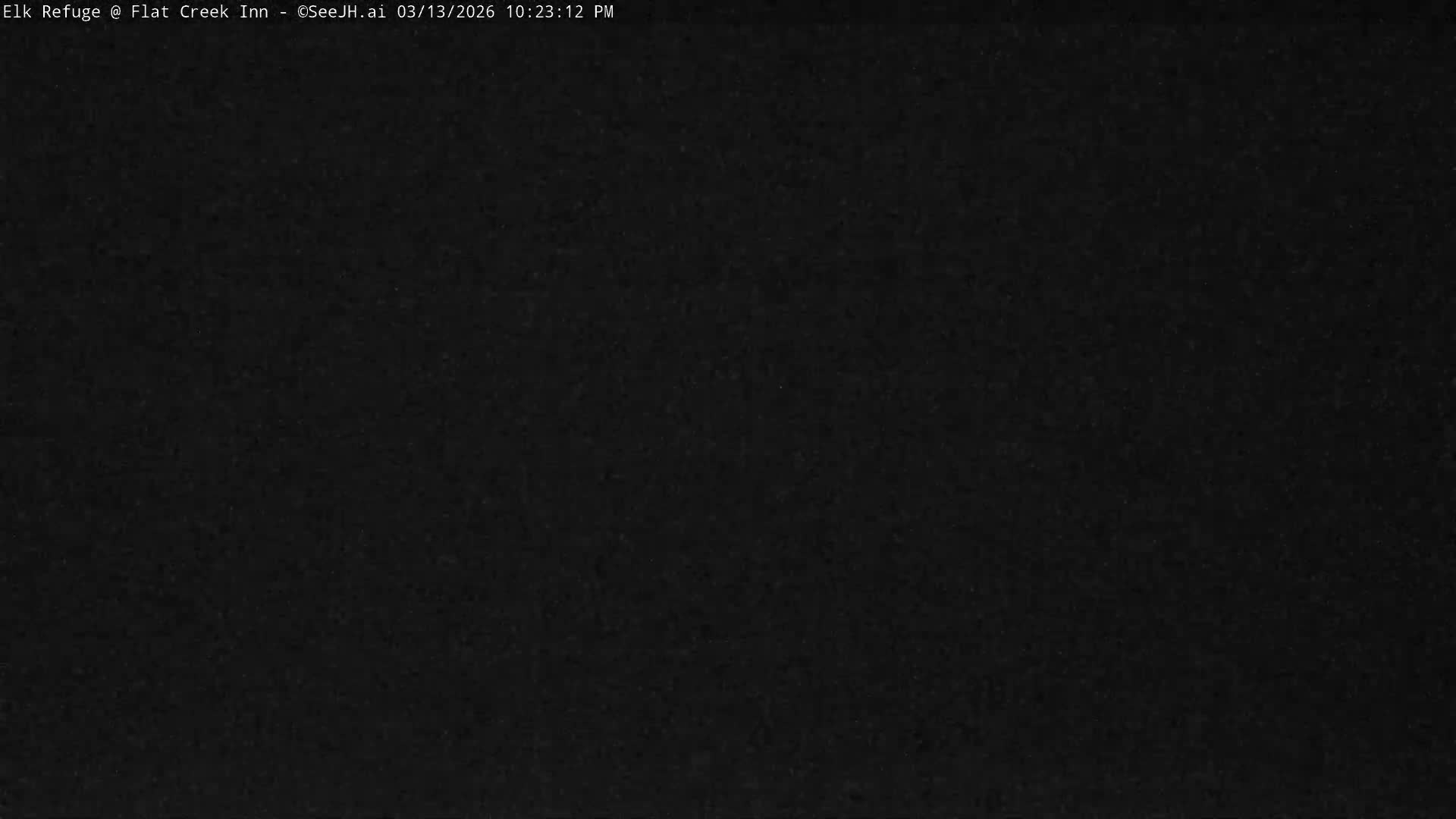 Jackson, Elk Refuge & Teton Mountains from Flat Creek Inn Live Cam - Jackson, Teton, Wyoming, USA