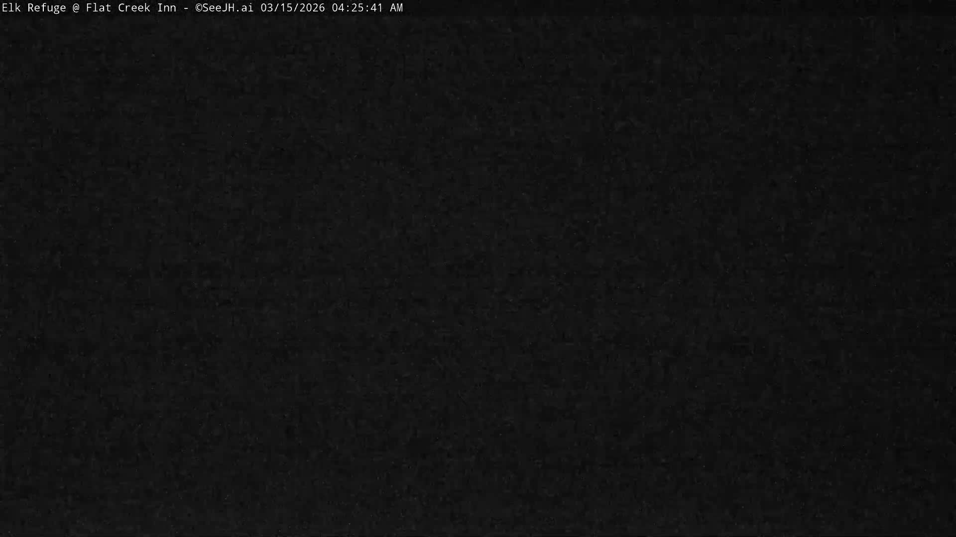 Jackson, Elk Refuge & Teton Mountains from Flat Creek Inn Live Cam - Jackson, Teton, Wyoming, USA