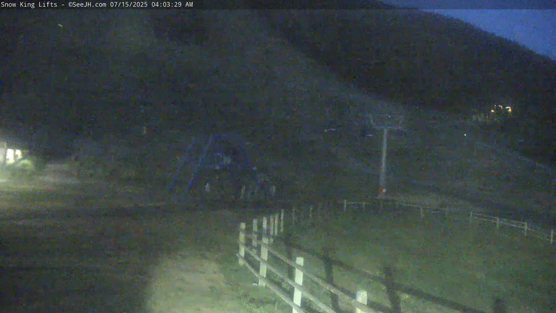 Jackson, Snow King Mountain Ski Slope & Lifts Live Cam - Jackson, Teton, Wyoming, USA