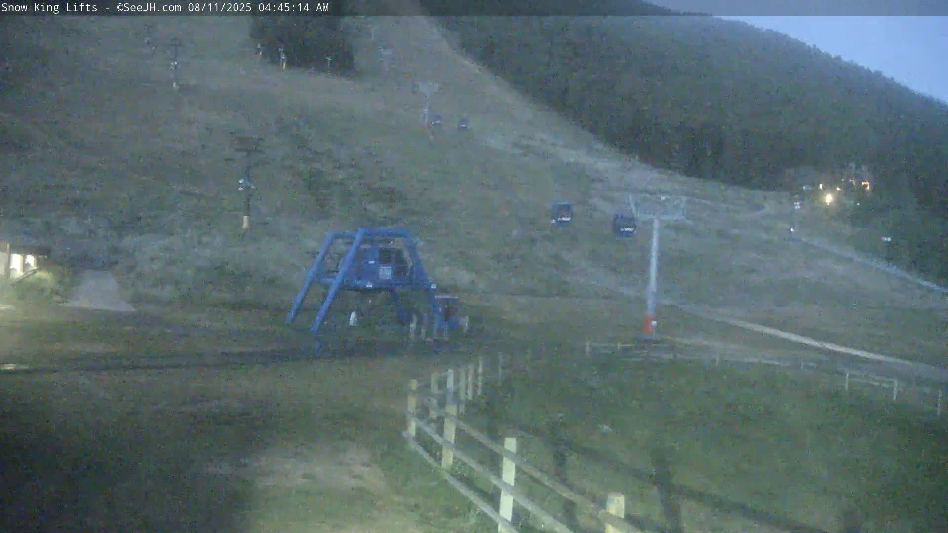 Jackson, Snow King Mountain Ski Slope & Lifts Live Cam - Jackson, Teton, Wyoming, USA