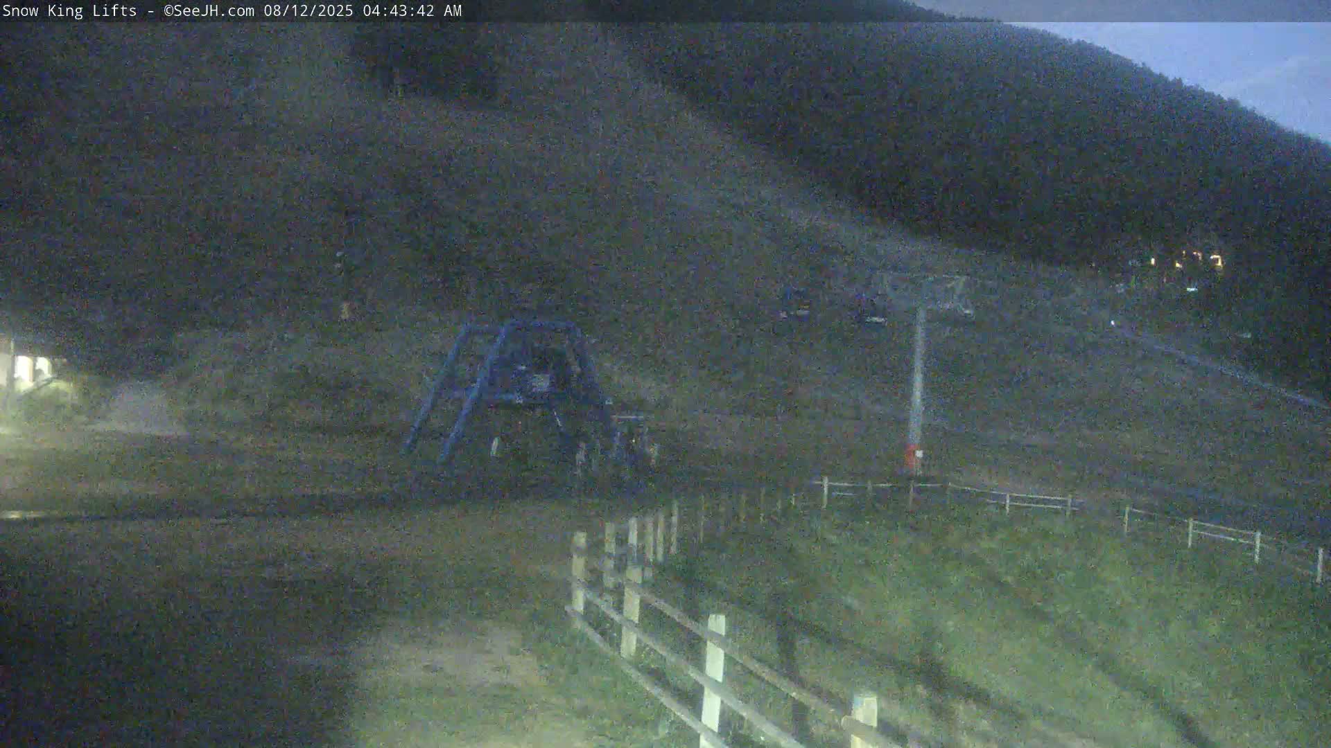 Jackson, Snow King Mountain Ski Slope & Lifts Live Cam - Jackson, Teton, Wyoming, USA