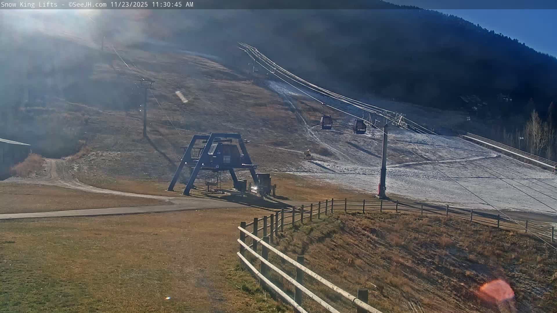 Jackson, Snow King Mountain Ski Slope & Lifts Live Cam - Jackson, Teton, Wyoming, USA