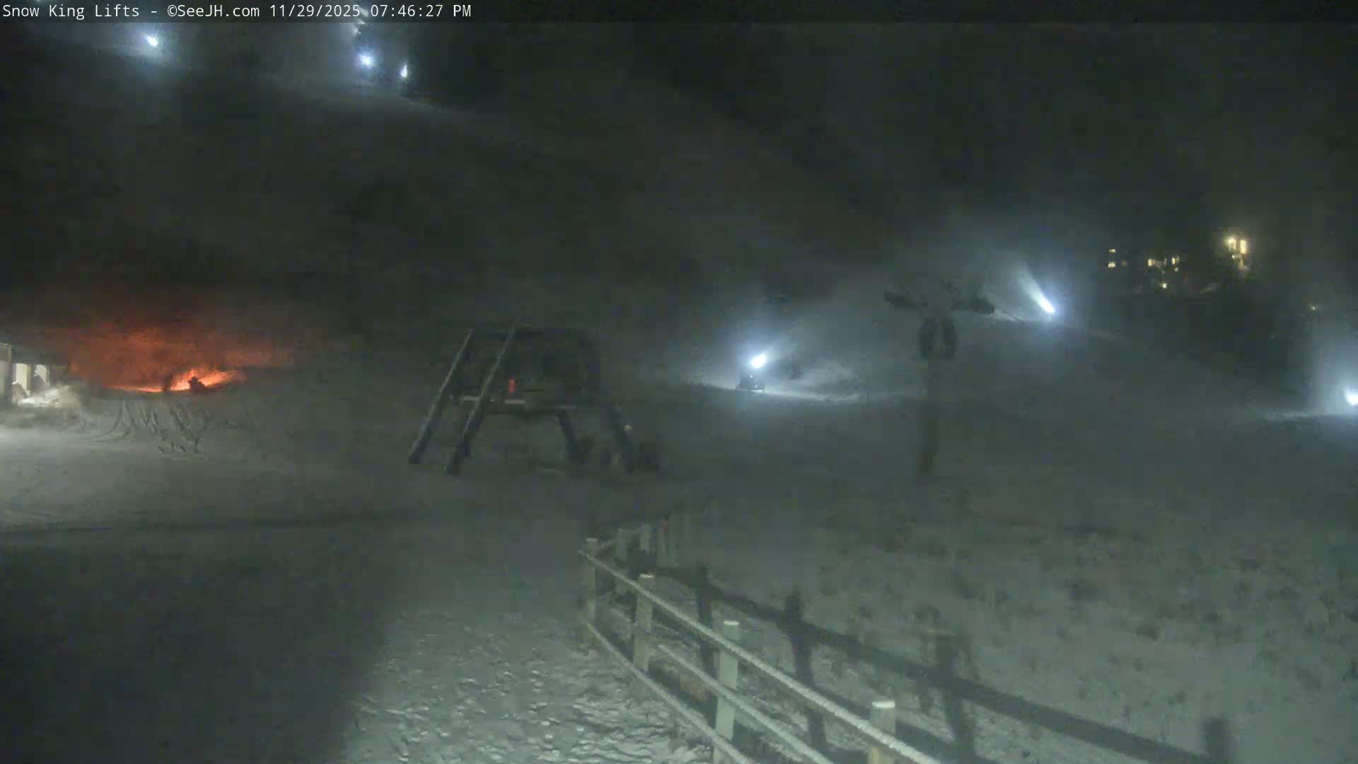 Jackson, Snow King Mountain Ski Slope & Lifts Live Cam - Jackson, Teton, Wyoming, USA