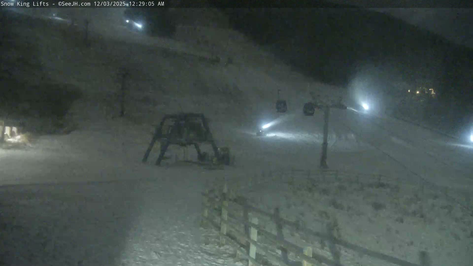 Jackson, Snow King Mountain Ski Slope & Lifts Live Cam - Jackson, Teton, Wyoming, USA