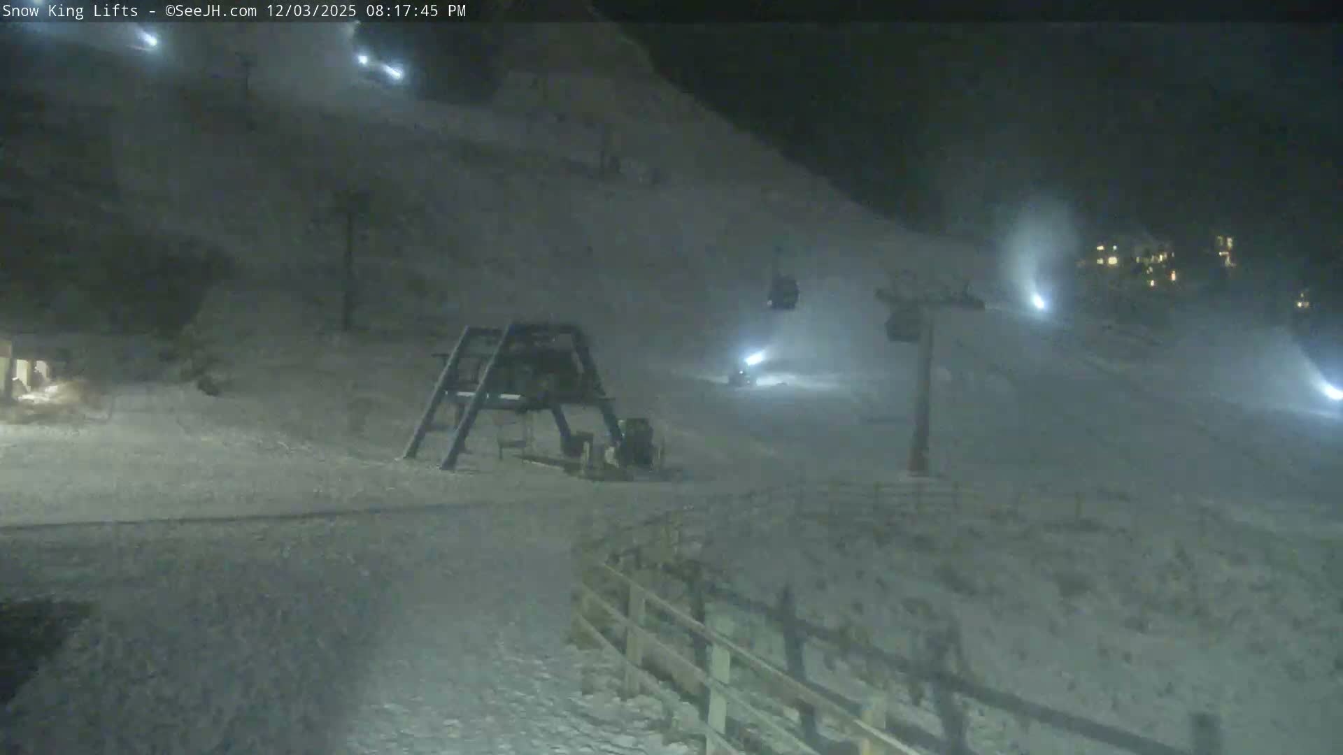 Jackson, Snow King Mountain Ski Slope & Lifts Live Cam - Jackson, Teton, Wyoming, USA