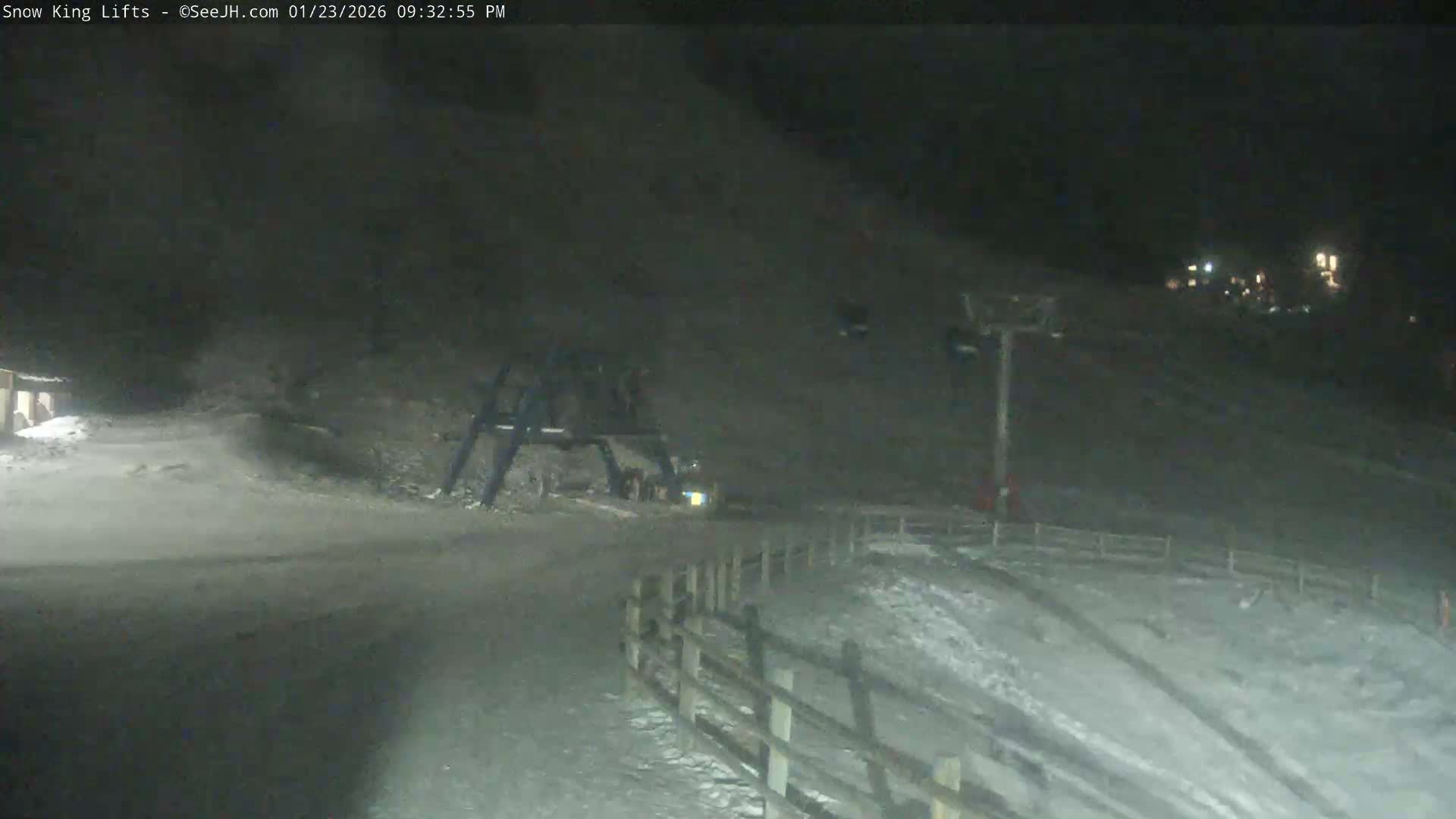 Jackson, Snow King Mountain Ski Slope & Lifts Live Cam - Jackson, Teton, Wyoming, USA