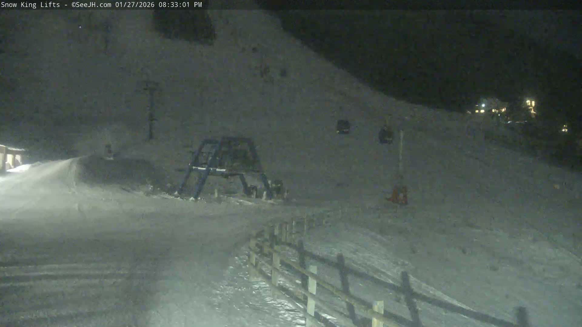Jackson, Snow King Mountain Ski Slope & Lifts Live Cam - Jackson, Teton, Wyoming, USA