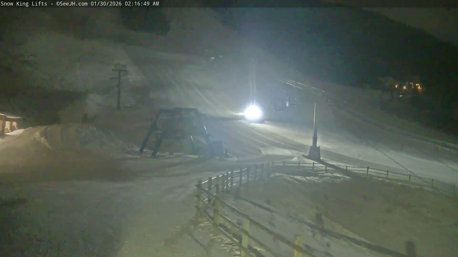 Jackson, Snow King Mountain Ski Slope & Lifts Live Cam - Jackson, Teton, Wyoming, USA