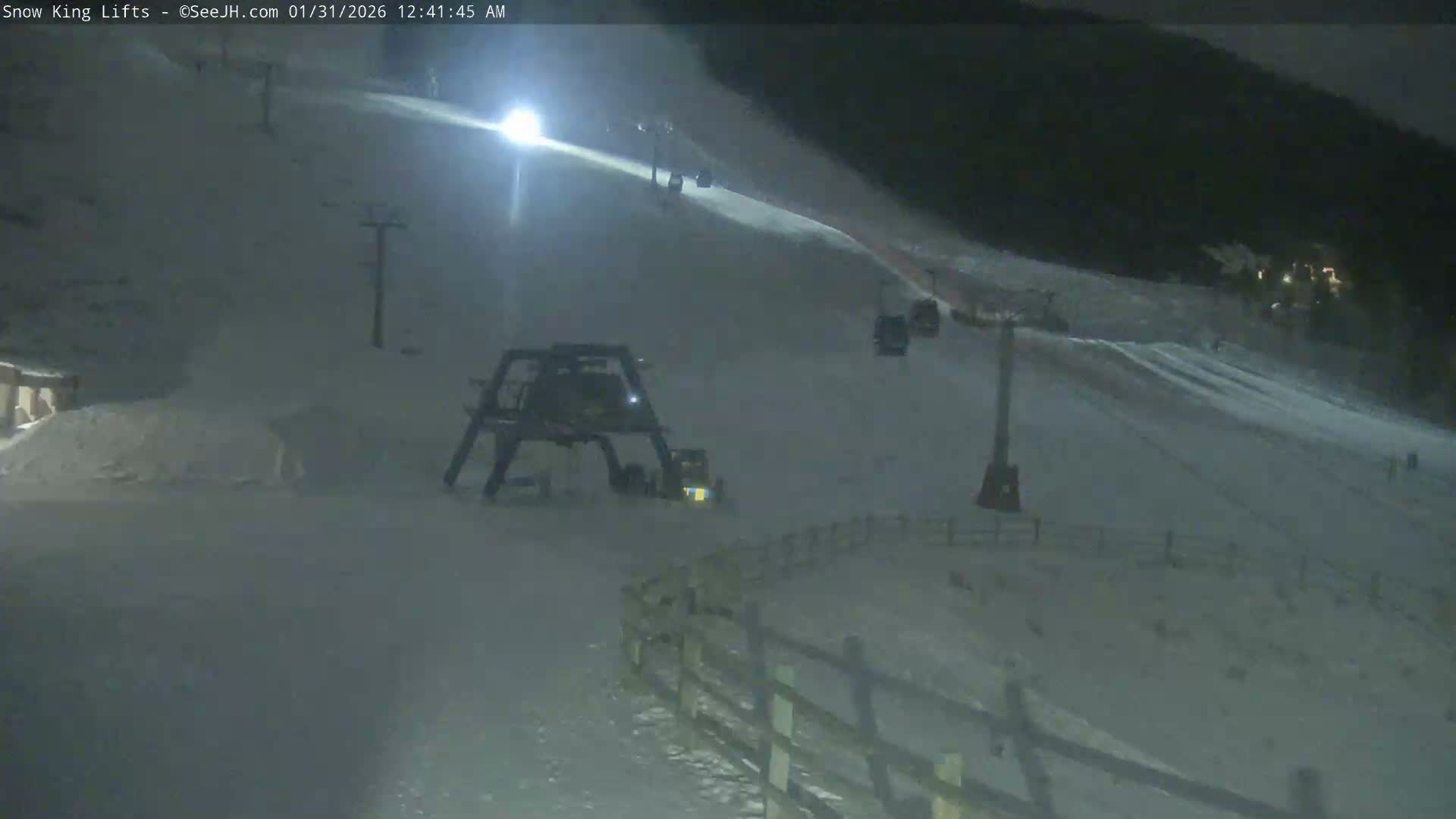 Jackson, Snow King Mountain Ski Slope & Lifts Live Cam - Jackson, Teton, Wyoming, USA