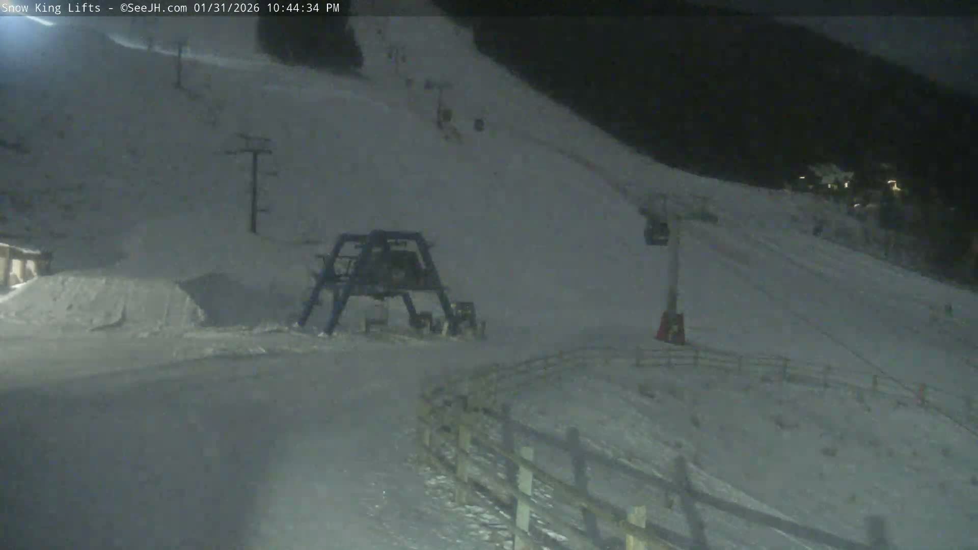 Jackson, Snow King Mountain Ski Slope & Lifts Live Cam - Jackson, Teton, Wyoming, USA