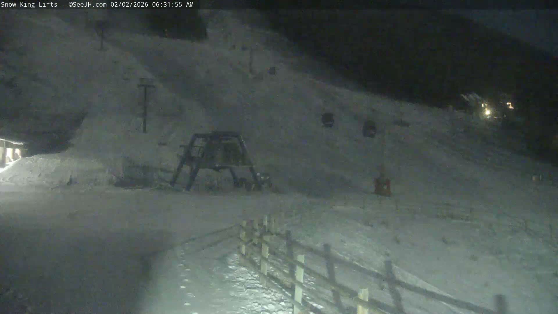 Jackson, Snow King Mountain Ski Slope & Lifts Live Cam - Jackson, Teton, Wyoming, USA