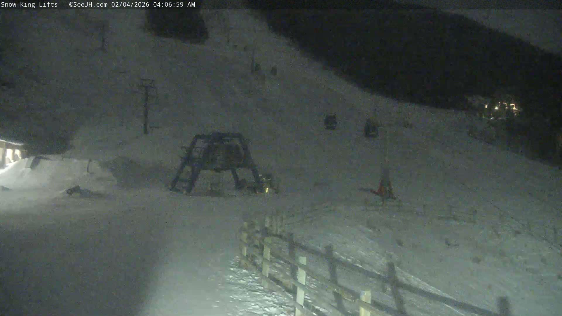 Jackson, Snow King Mountain Ski Slope & Lifts Live Cam - Jackson, Teton, Wyoming, USA