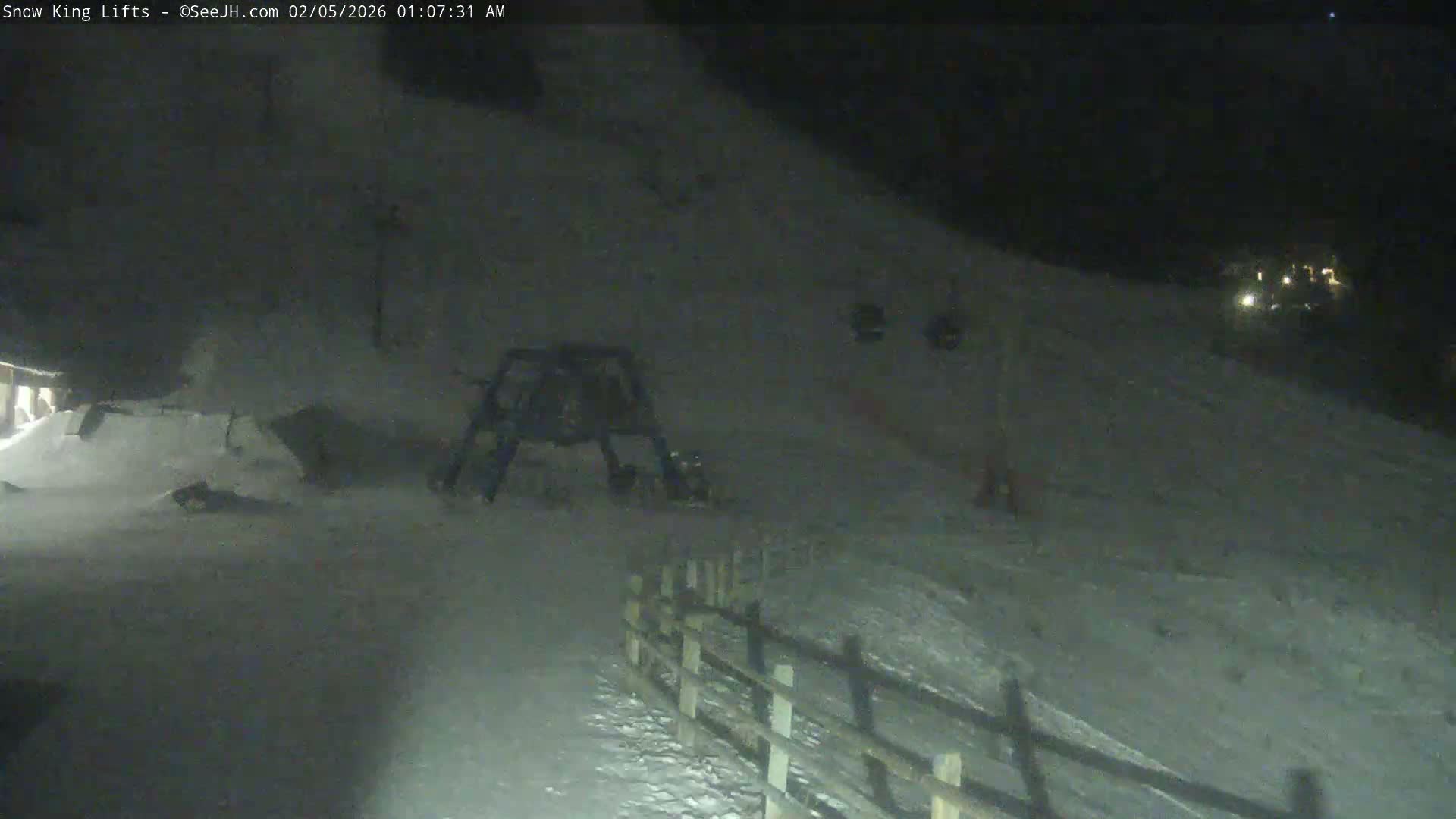 Jackson, Snow King Mountain Ski Slope & Lifts Live Cam - Jackson, Teton, Wyoming, USA