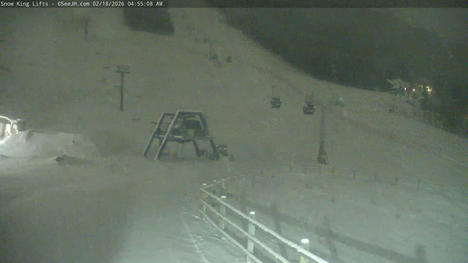 Jackson, Snow King Mountain Ski Slope & Lifts Live Cam - Jackson, Teton, Wyoming, USA