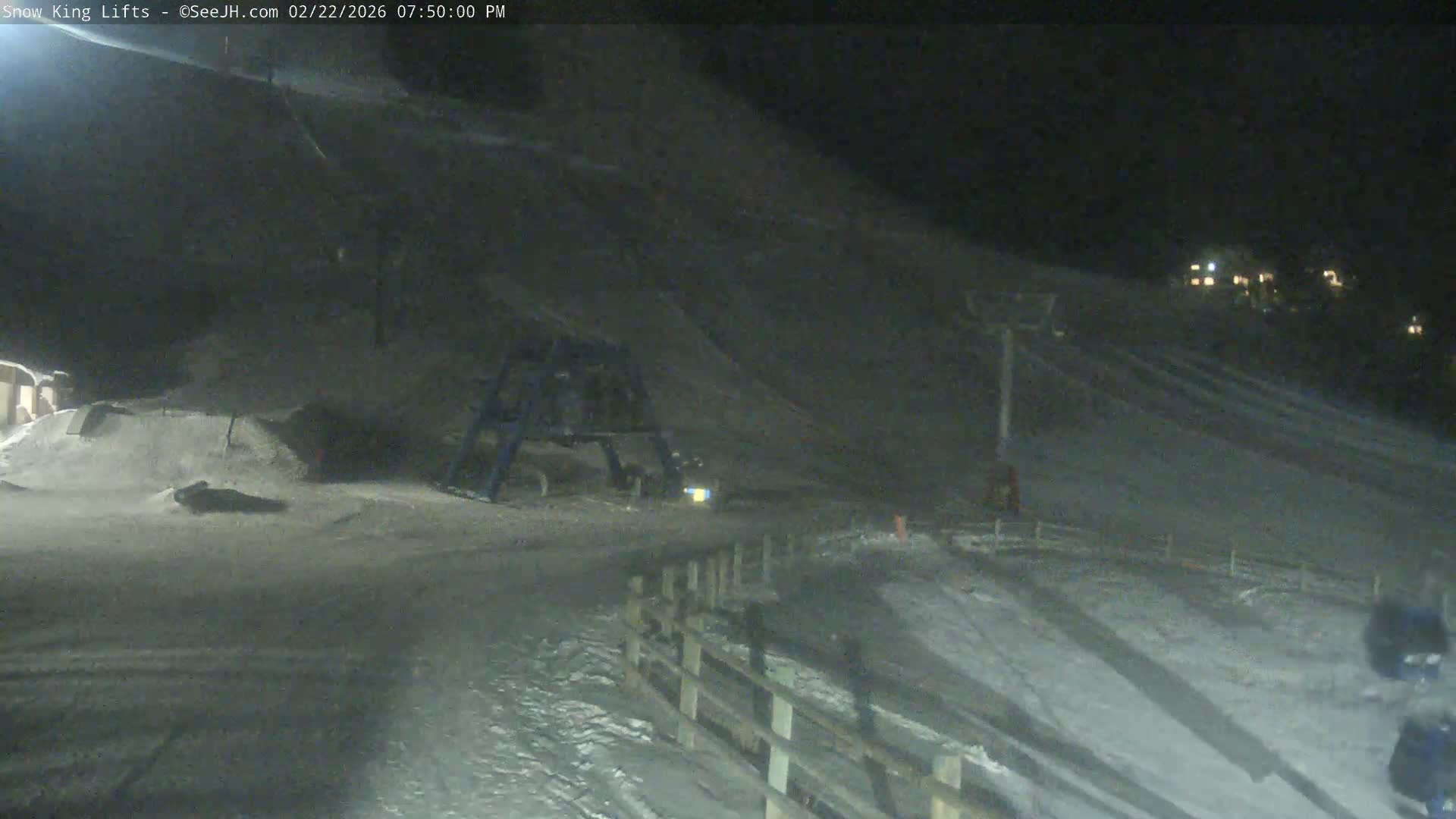 Jackson, Snow King Mountain Ski Slope & Lifts Live Cam - Jackson, Teton, Wyoming, USA