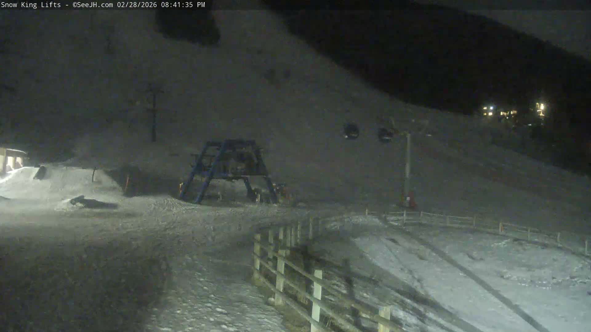Jackson, Snow King Mountain Ski Slope & Lifts Live Cam - Jackson, Teton, Wyoming, USA