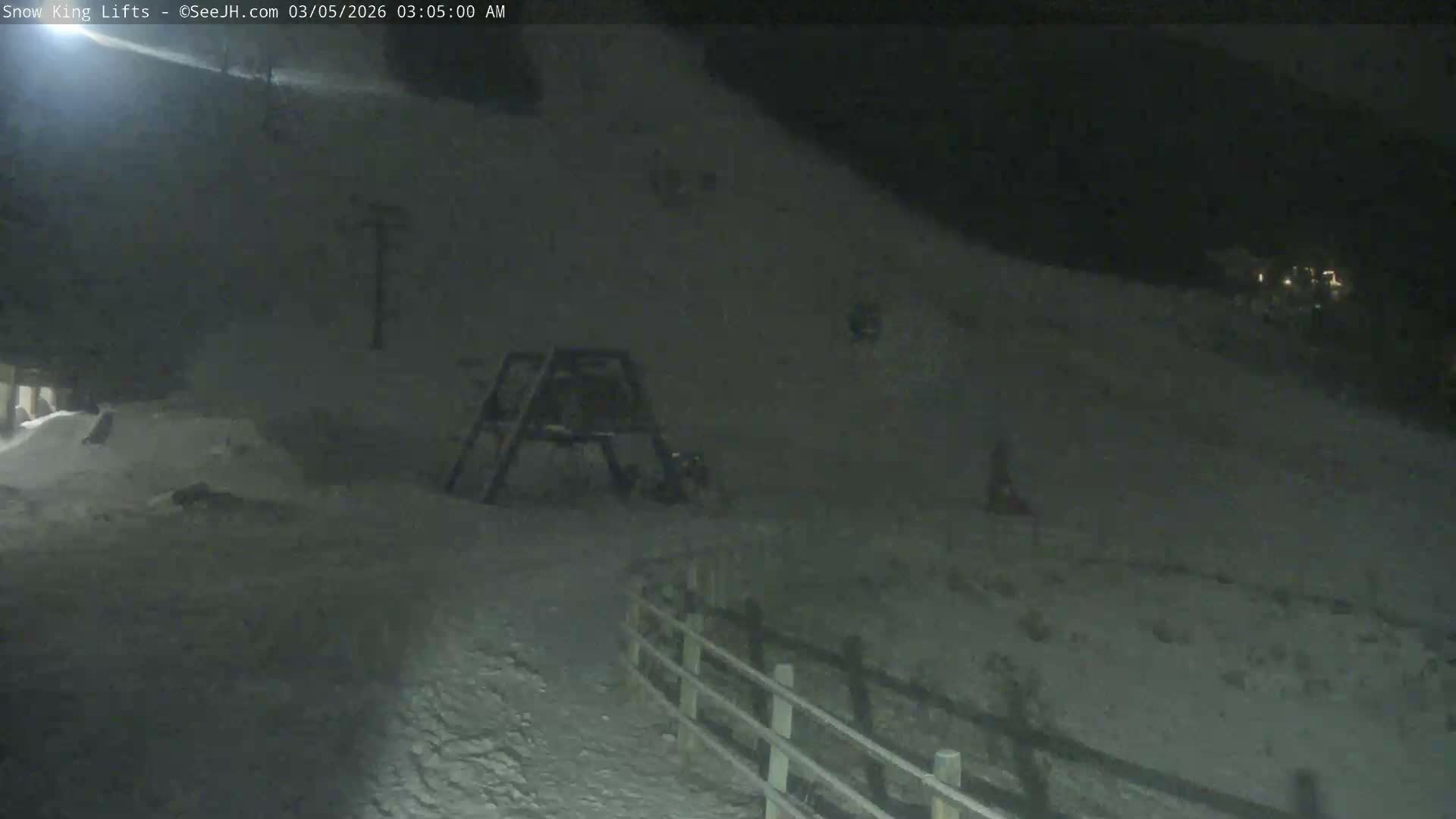 Jackson, Snow King Mountain Ski Slope & Lifts Live Cam - Jackson, Teton, Wyoming, USA