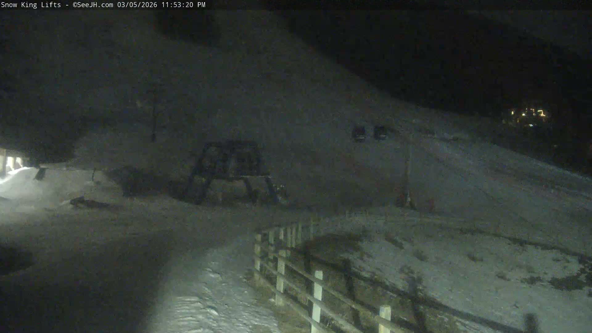 Jackson, Snow King Mountain Ski Slope & Lifts Live Cam - Jackson, Teton, Wyoming, USA