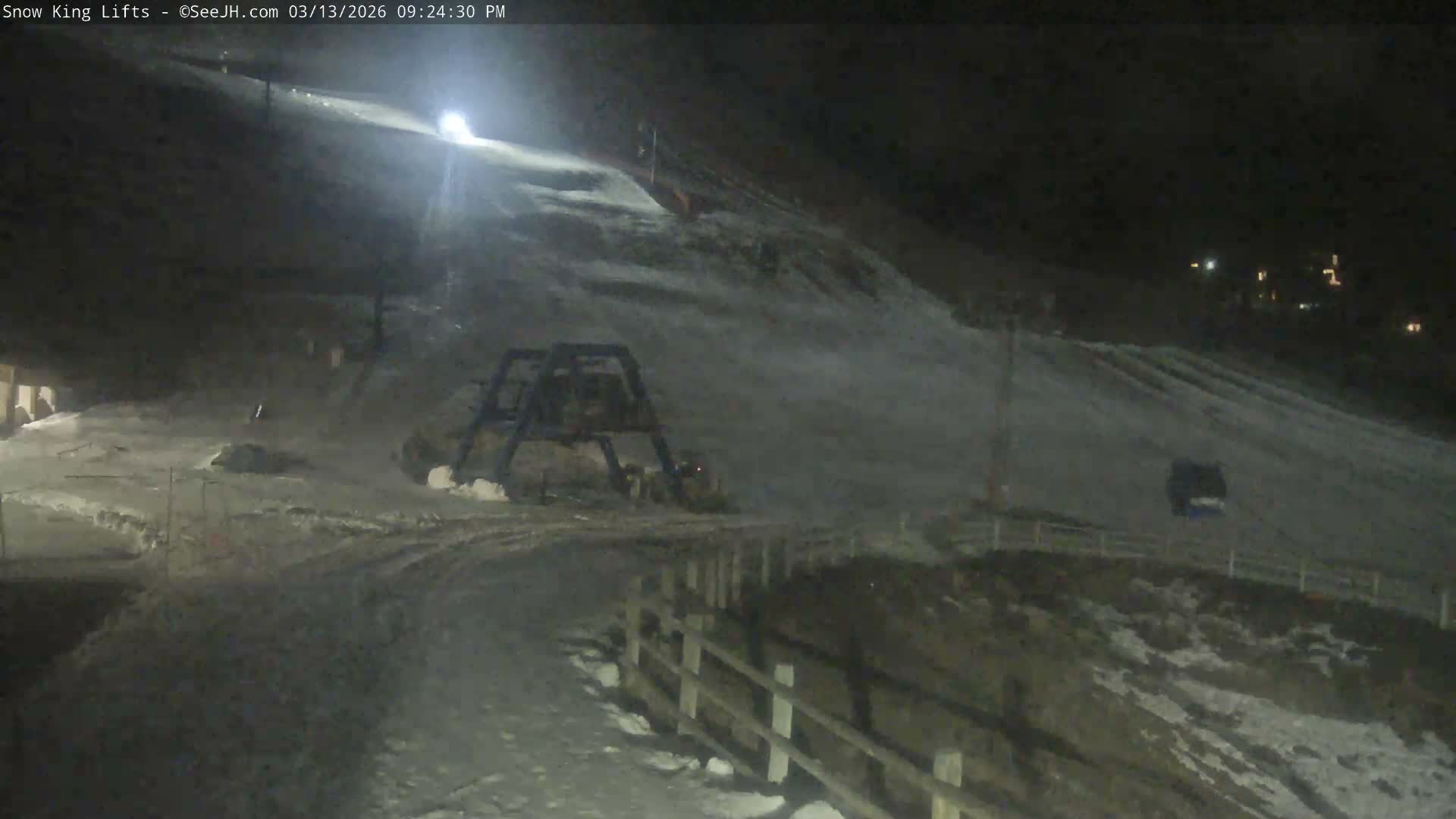 Jackson, Snow King Mountain Ski Slope & Lifts Live Cam - Jackson, Teton, Wyoming, USA