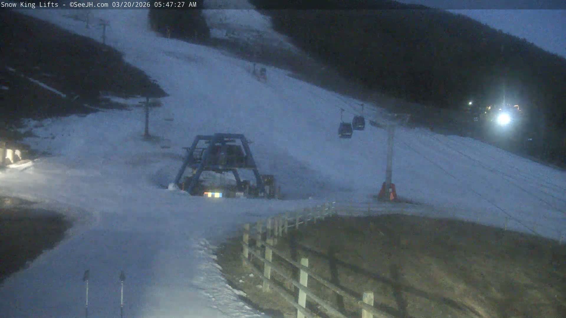 Jackson, Snow King Mountain Ski Slope & Lifts Live Cam - Jackson, Teton, Wyoming, USA