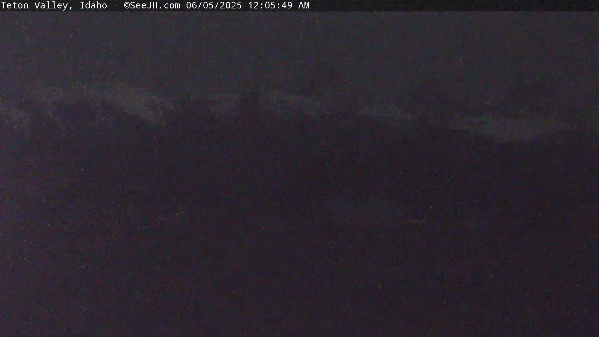 Grand Teton Mountains Peaks from Teton Valley Live Cam - Tetonia, Teton, Idaho, USA