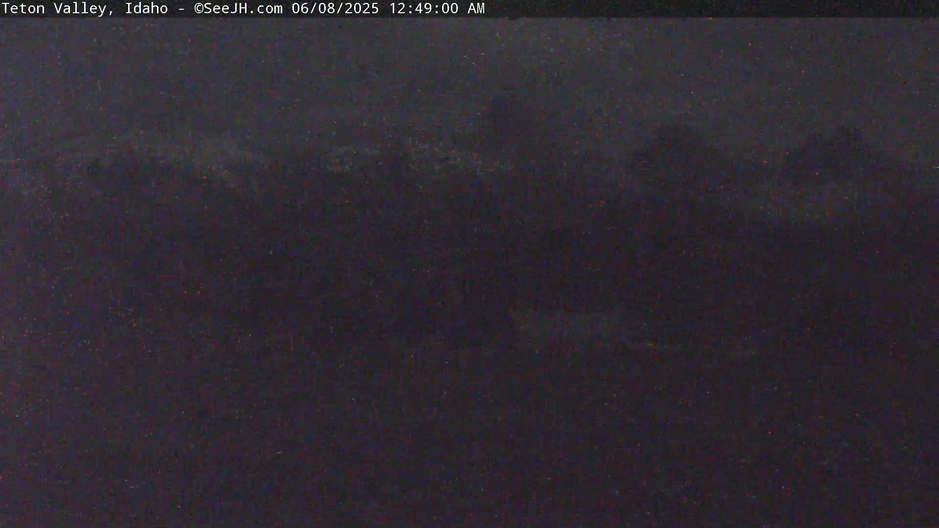 Grand Teton Mountains Peaks from Teton Valley Live Cam - Tetonia, Teton, Idaho, USA