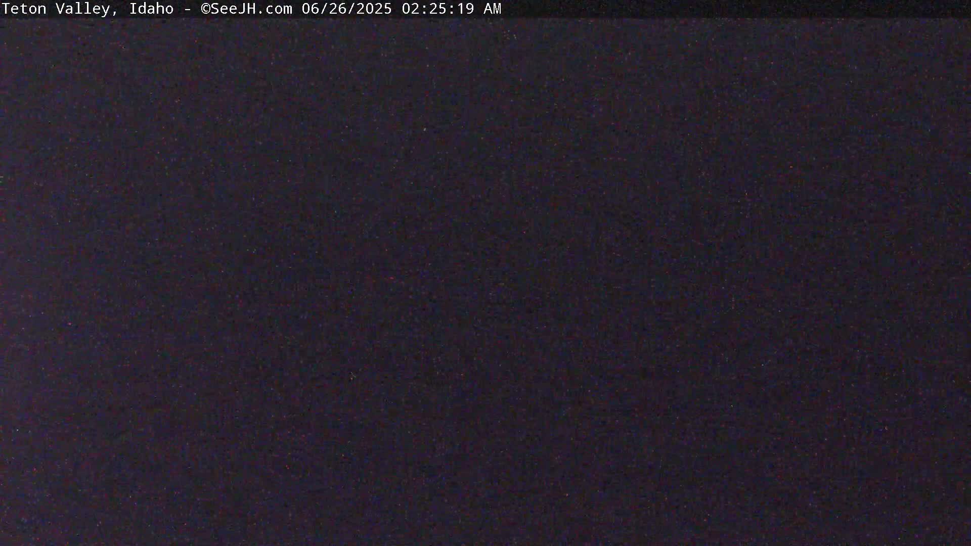 Grand Teton Mountains Peaks from Teton Valley Live Cam - Tetonia, Teton, Idaho, USA