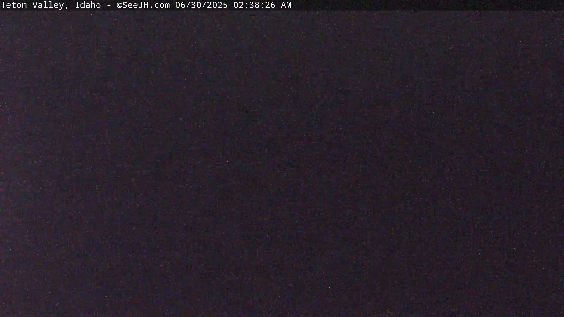 Grand Teton Mountains Peaks from Teton Valley Live Cam - Tetonia, Teton, Idaho, USA