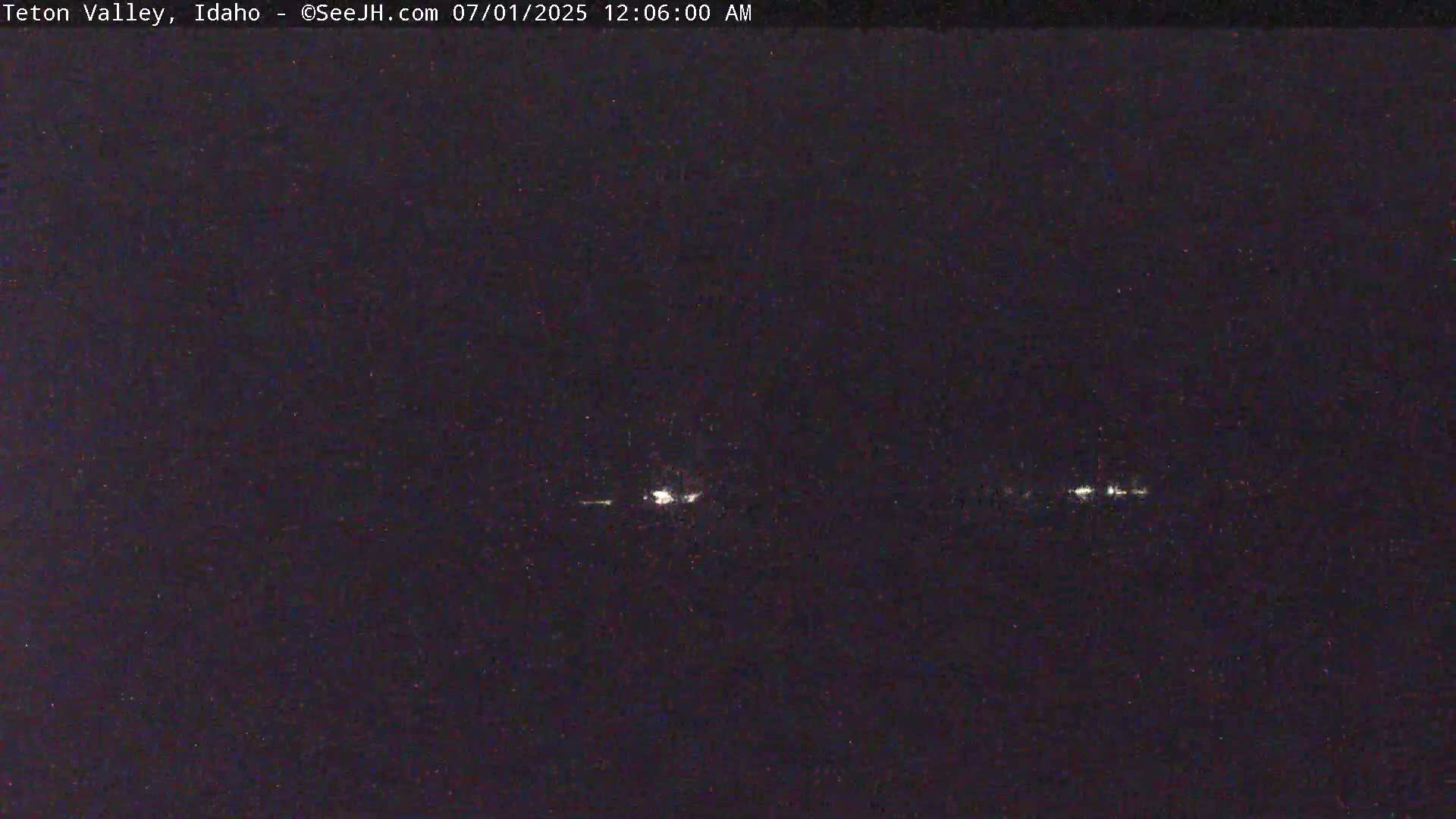 Grand Teton Mountains Peaks from Teton Valley Live Cam - Tetonia, Teton, Idaho, USA