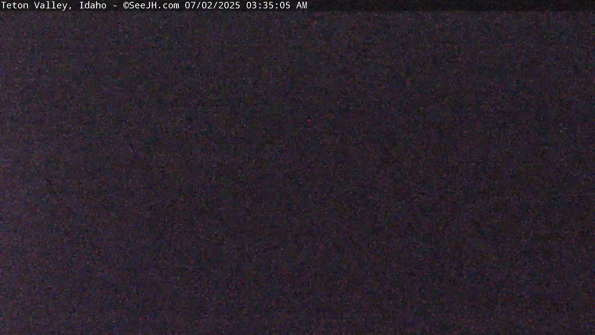Grand Teton Mountains Peaks from Teton Valley Live Cam - Tetonia, Teton, Idaho, USA