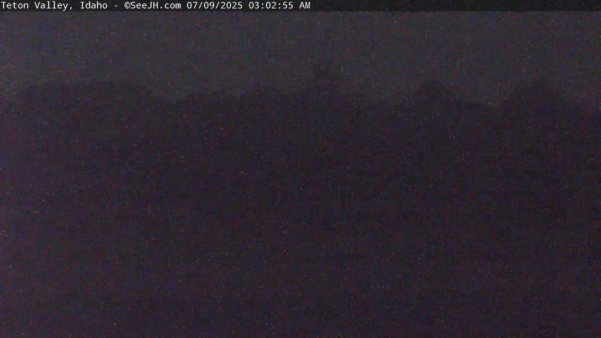 Grand Teton Mountains Peaks from Teton Valley Live Cam - Tetonia, Teton, Idaho, USA