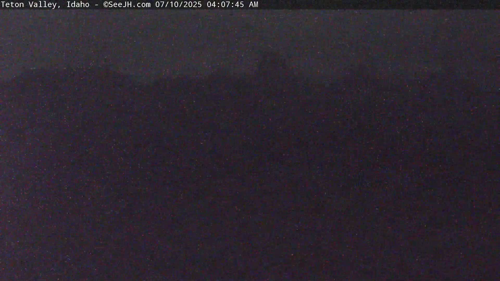 Grand Teton Mountains Peaks from Teton Valley Live Cam - Tetonia, Teton, Idaho, USA