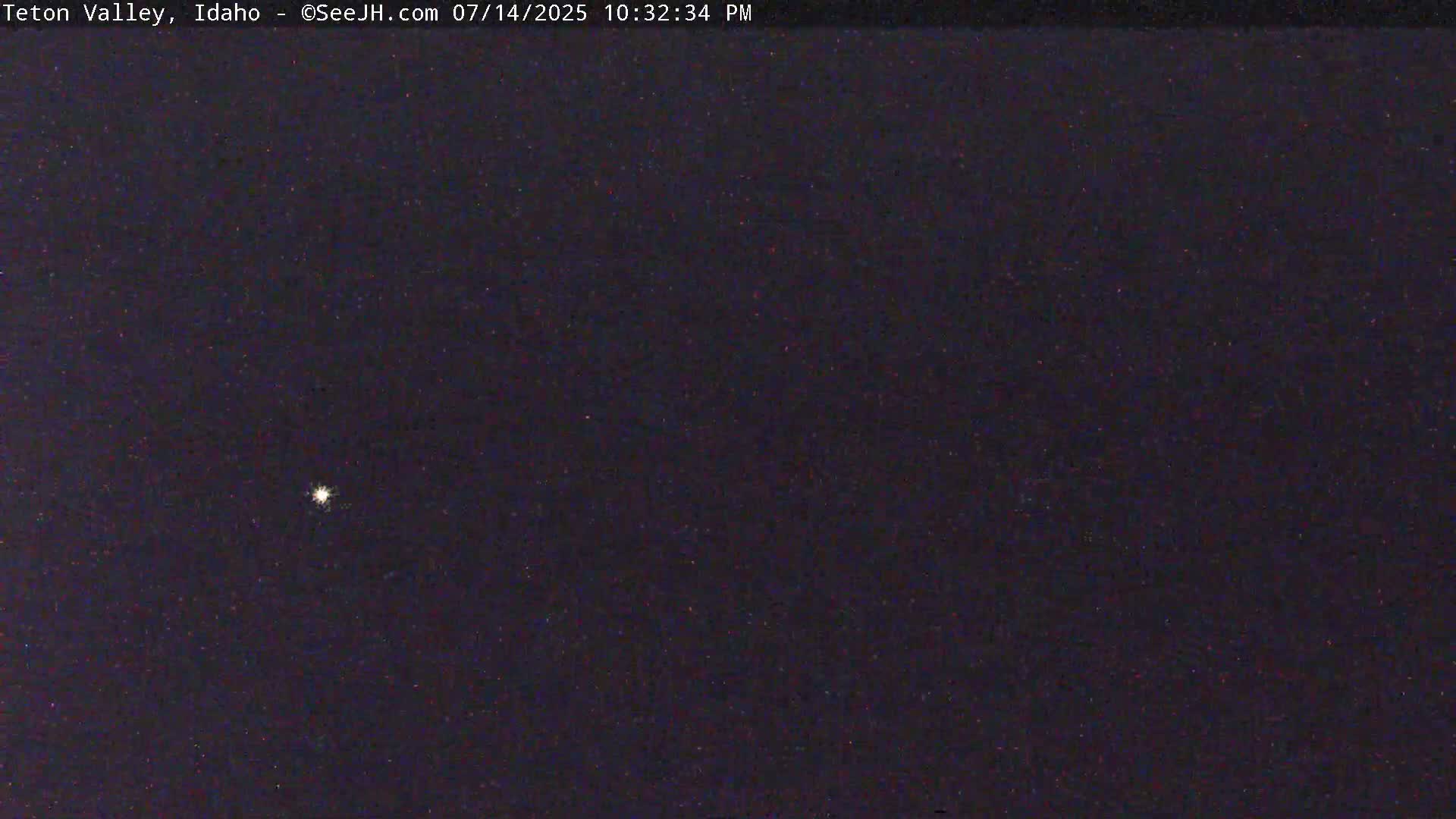 Grand Teton Mountains Peaks from Teton Valley Live Cam - Tetonia, Teton, Idaho, USA