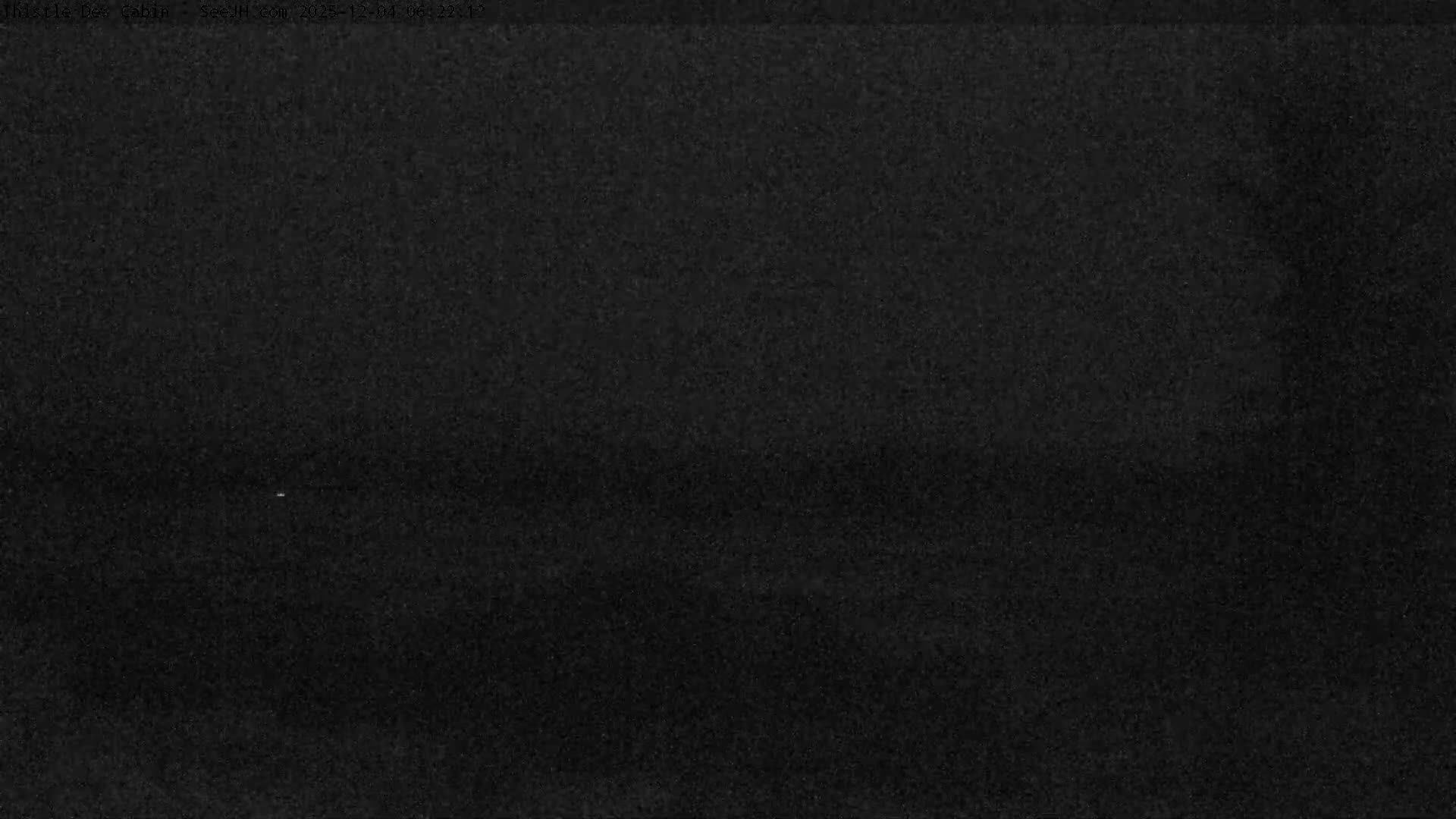 Grand Teton Mountains Peaks from Teton Valley Thistle Dew Cabin Live Cam - Tetonia, Teton, Idaho, USA