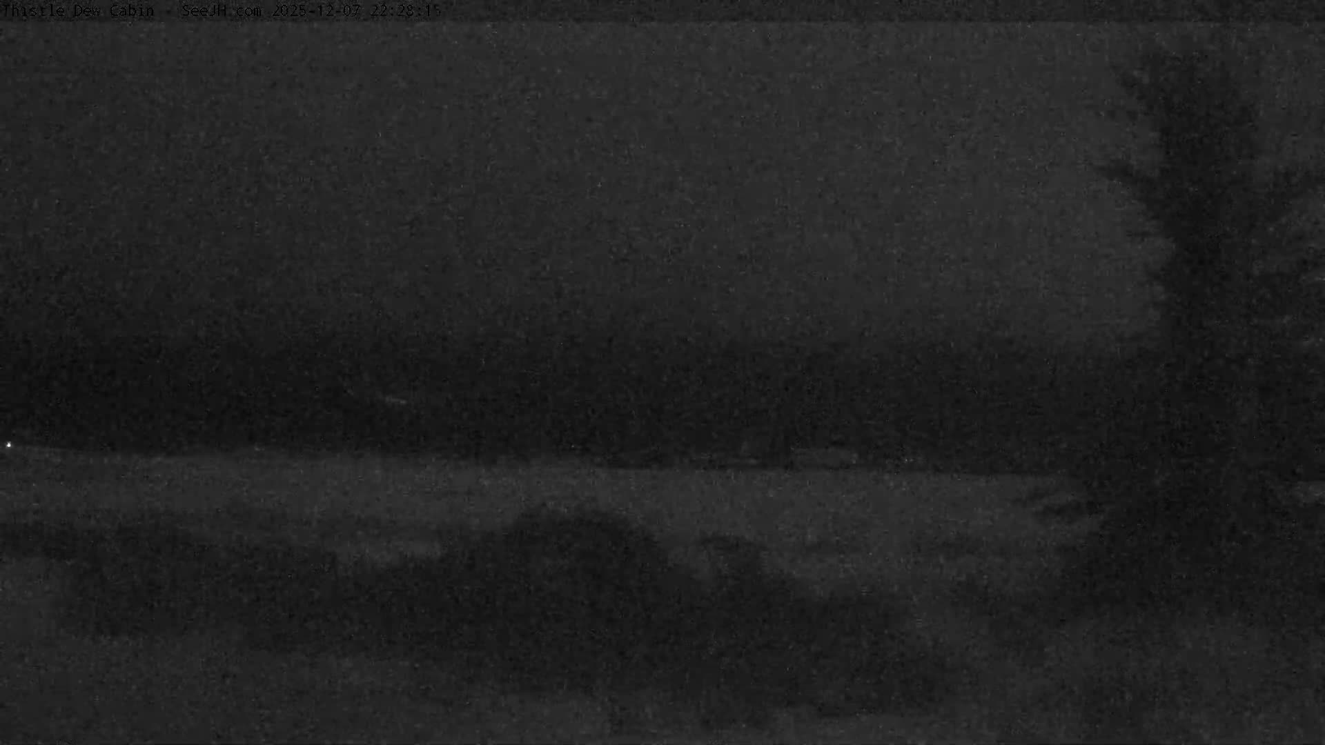 Grand Teton Mountains Peaks from Teton Valley Thistle Dew Cabin Live Cam - Tetonia, Teton, Idaho, USA