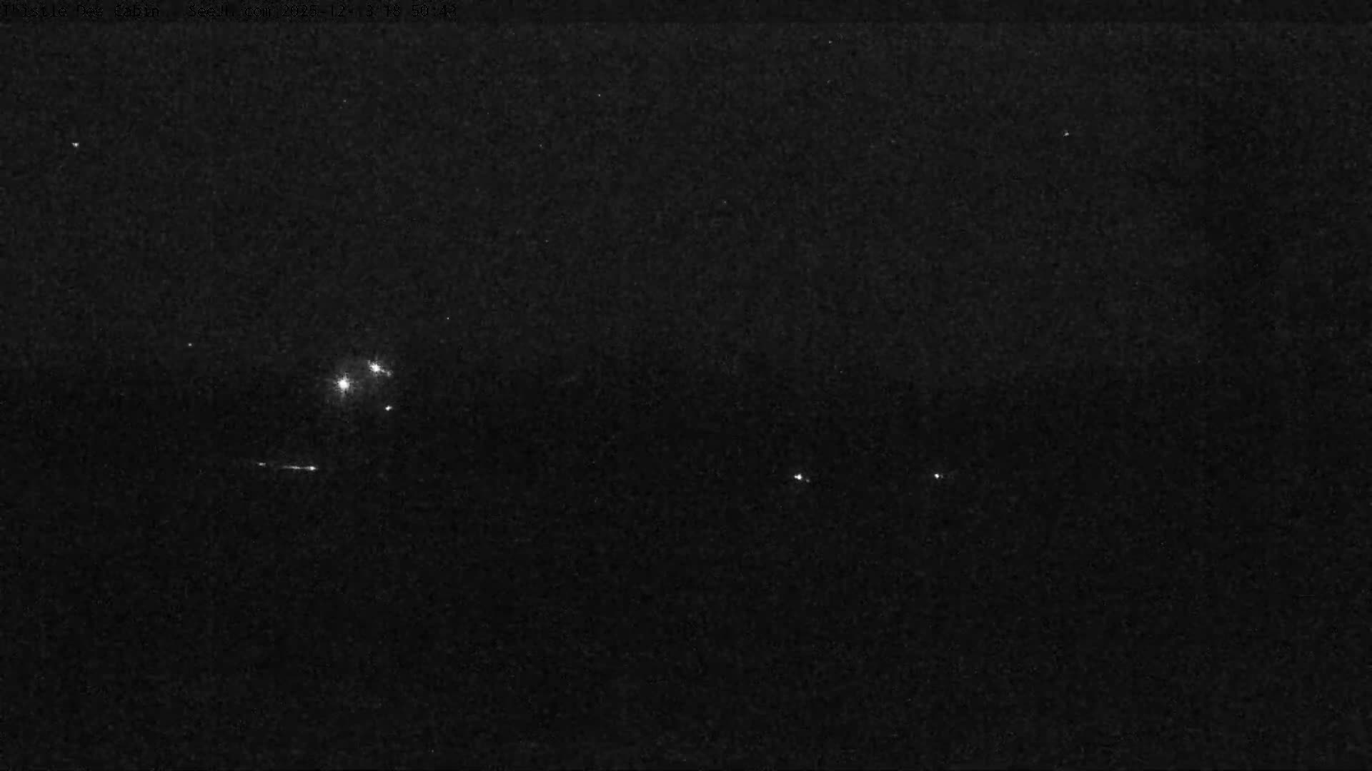 Grand Teton Mountains Peaks from Teton Valley Thistle Dew Cabin Live Cam - Tetonia, Teton, Idaho, USA