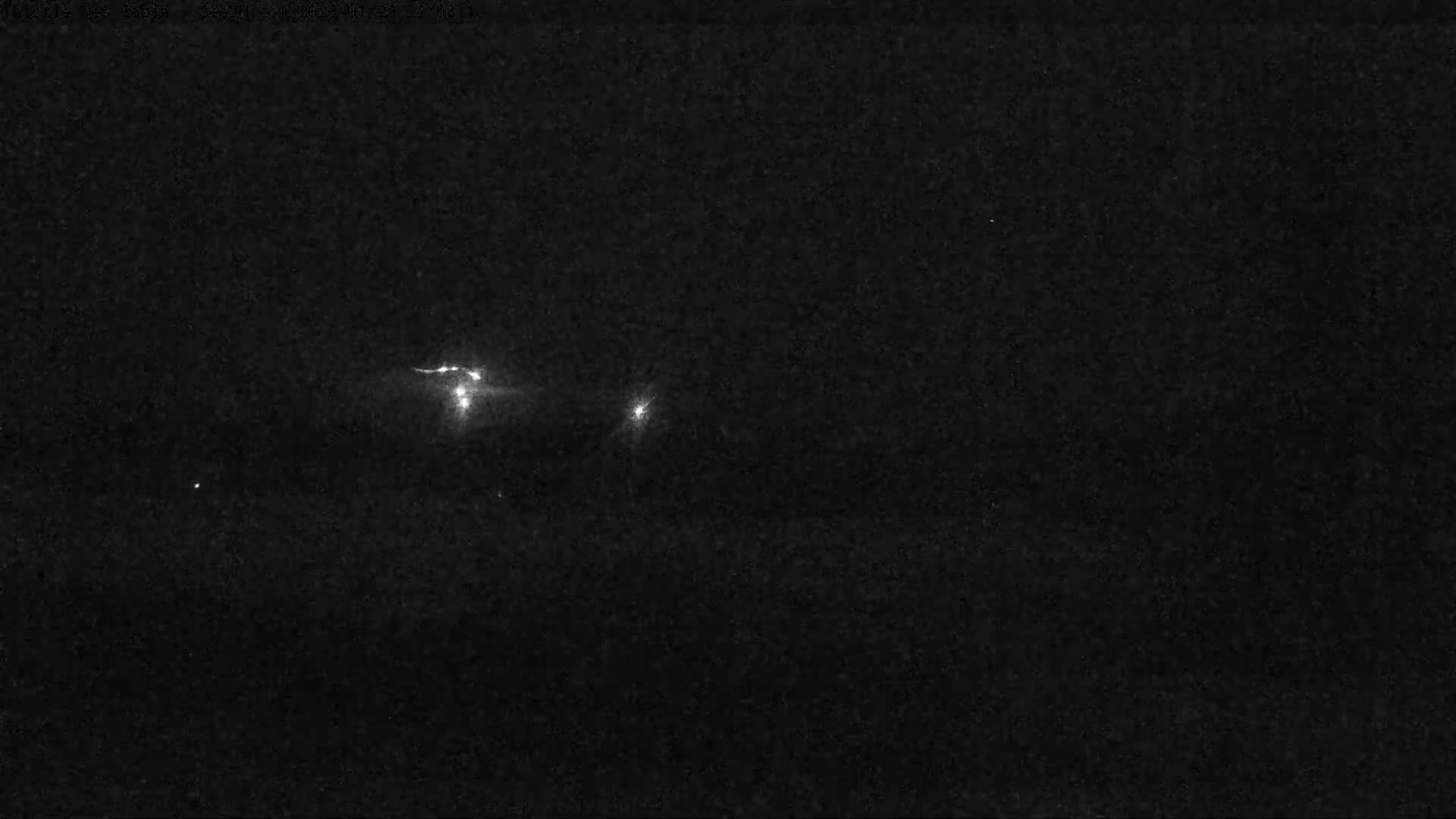 Grand Teton Mountains Peaks from Teton Valley Thistle Dew Cabin Live Cam - Tetonia, Teton, Idaho, USA