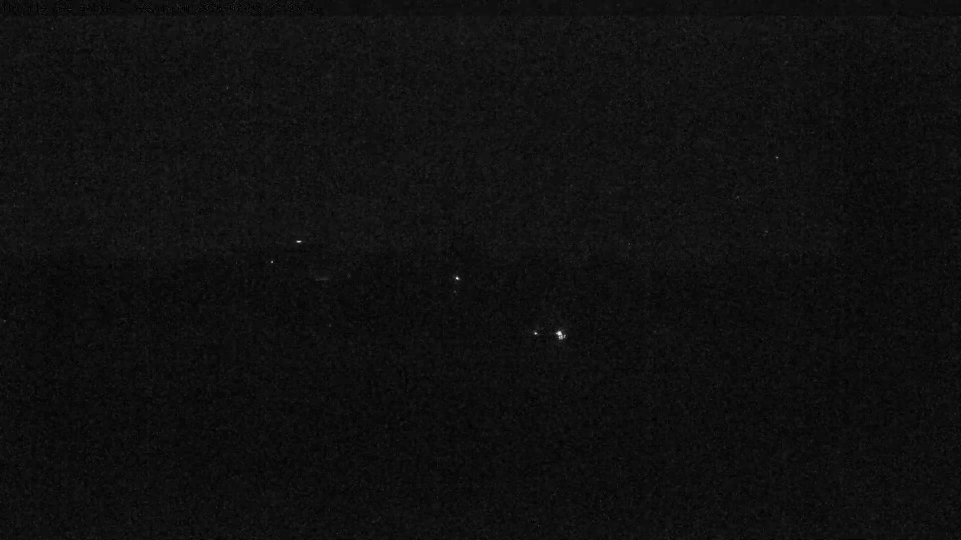 Grand Teton Mountains Peaks from Teton Valley Thistle Dew Cabin Live Cam - Tetonia, Teton, Idaho, USA