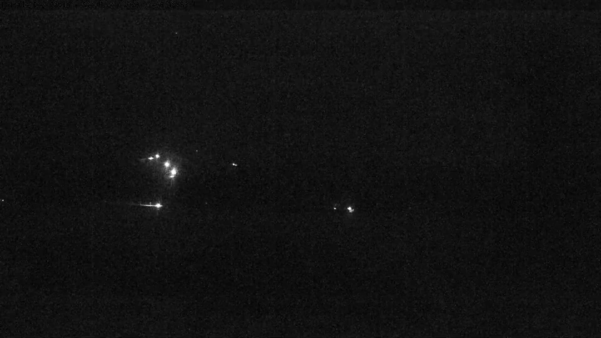 Grand Teton Mountains Peaks from Teton Valley Thistle Dew Cabin Live Cam - Tetonia, Teton, Idaho, USA