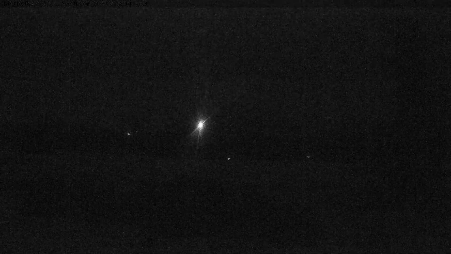 Grand Teton Mountains Peaks from Teton Valley Thistle Dew Cabin Live Cam - Tetonia, Teton, Idaho, USA