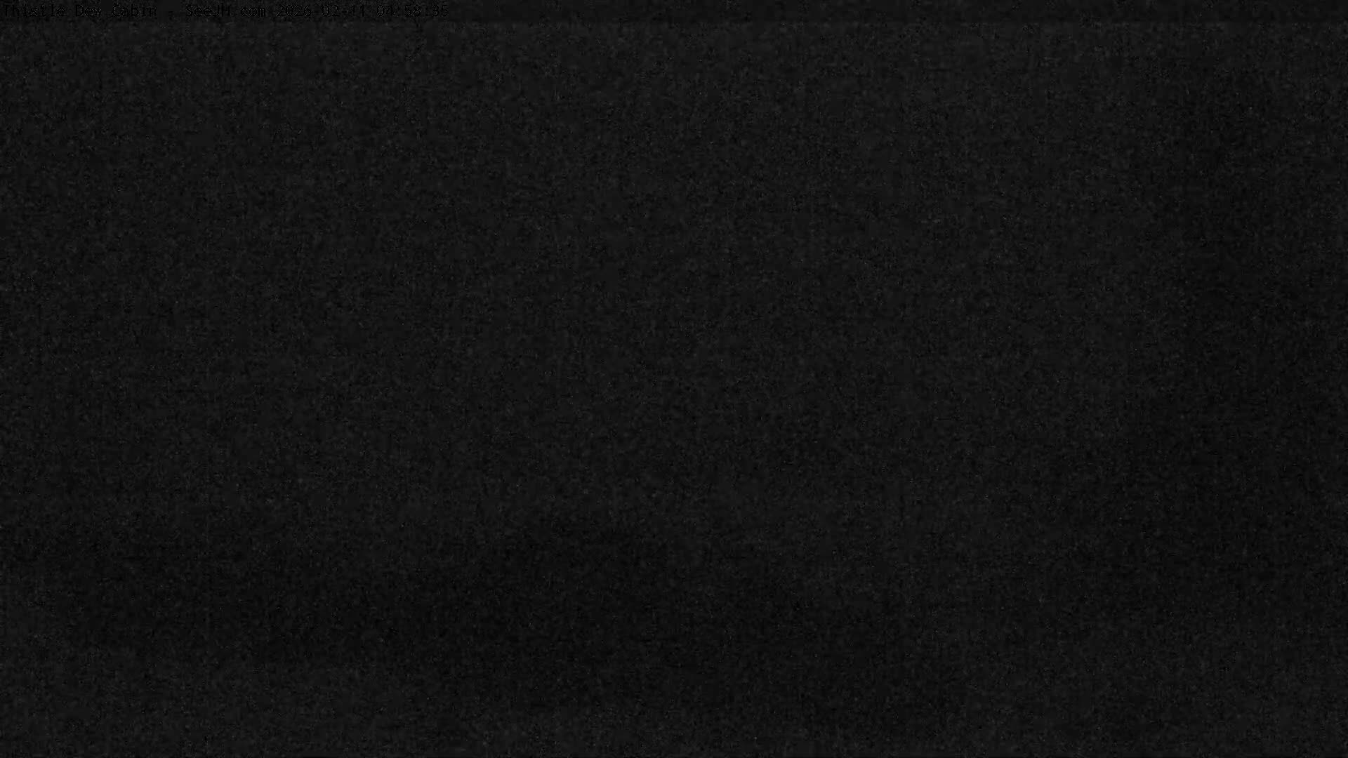 Grand Teton Mountains Peaks from Teton Valley Thistle Dew Cabin Live Cam - Tetonia, Teton, Idaho, USA