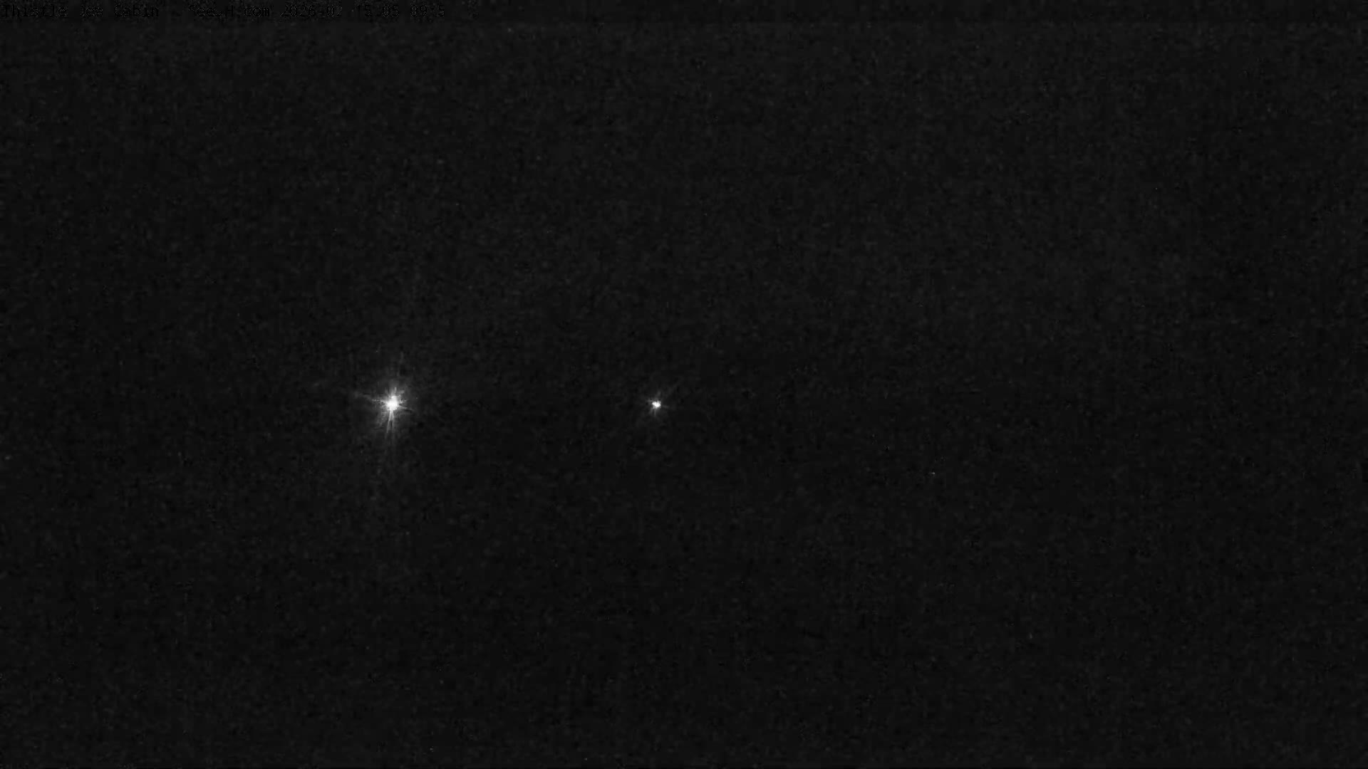 Grand Teton Mountains Peaks from Teton Valley Thistle Dew Cabin Live Cam - Tetonia, Teton, Idaho, USA