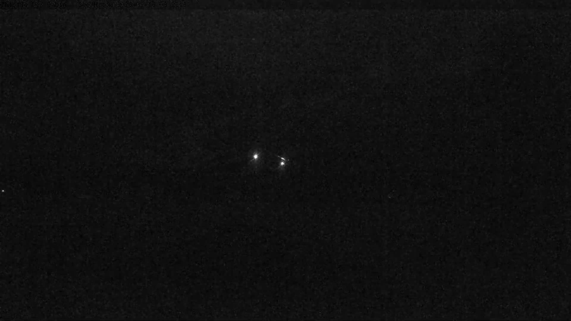 Grand Teton Mountains Peaks from Teton Valley Thistle Dew Cabin Live Cam - Tetonia, Teton, Idaho, USA
