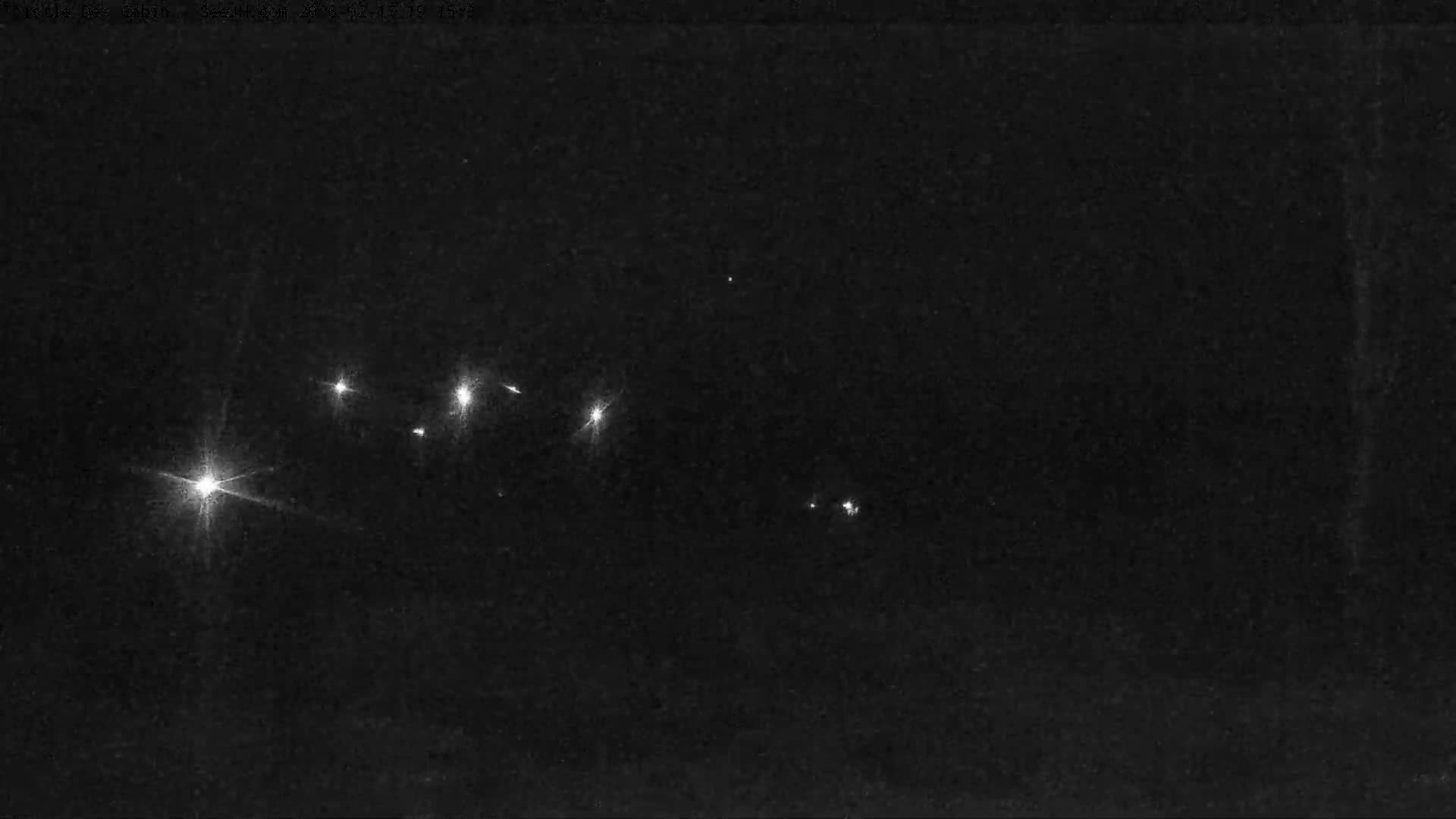 Grand Teton Mountains Peaks from Teton Valley Thistle Dew Cabin Live Cam - Tetonia, Teton, Idaho, USA