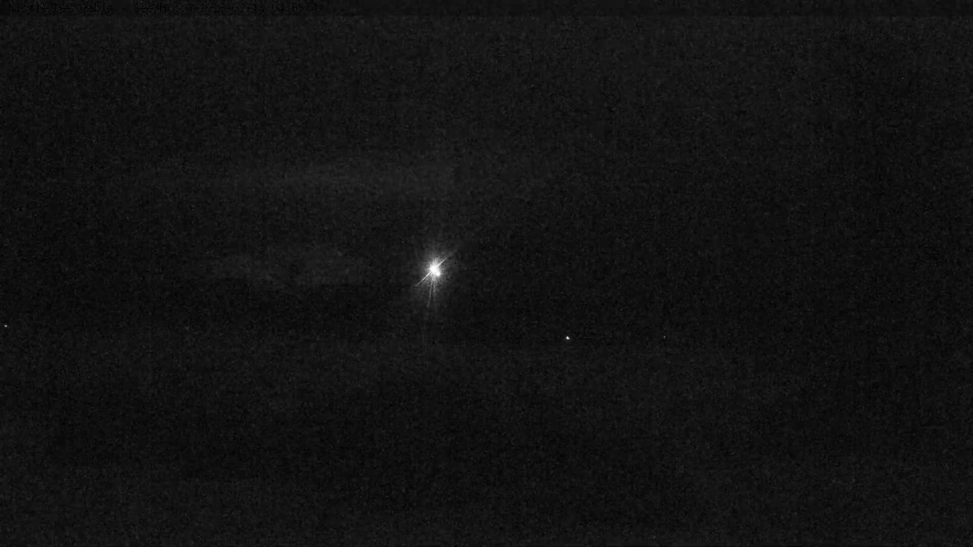 Grand Teton Mountains Peaks from Teton Valley Thistle Dew Cabin Live Cam - Tetonia, Teton, Idaho, USA