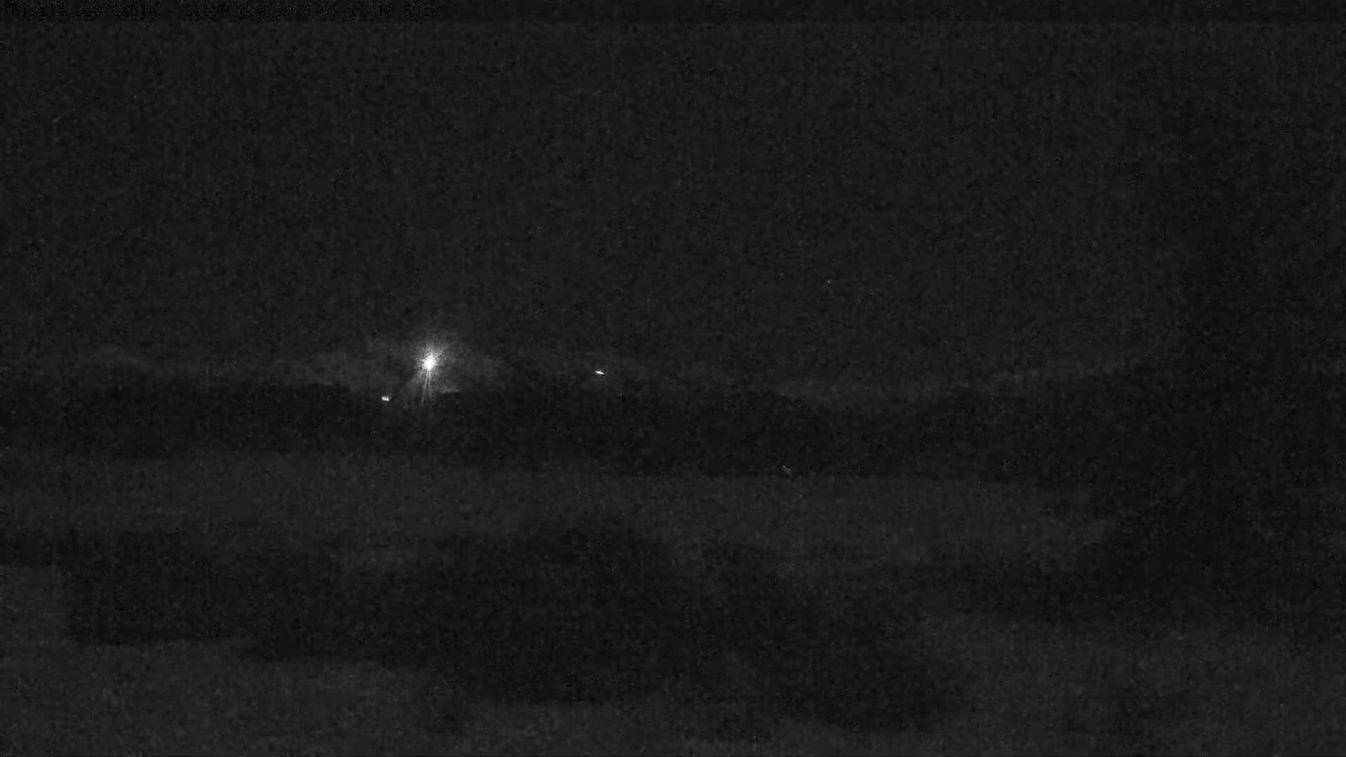 Grand Teton Mountains Peaks from Teton Valley Thistle Dew Cabin Live Cam - Tetonia, Teton, Idaho, USA
