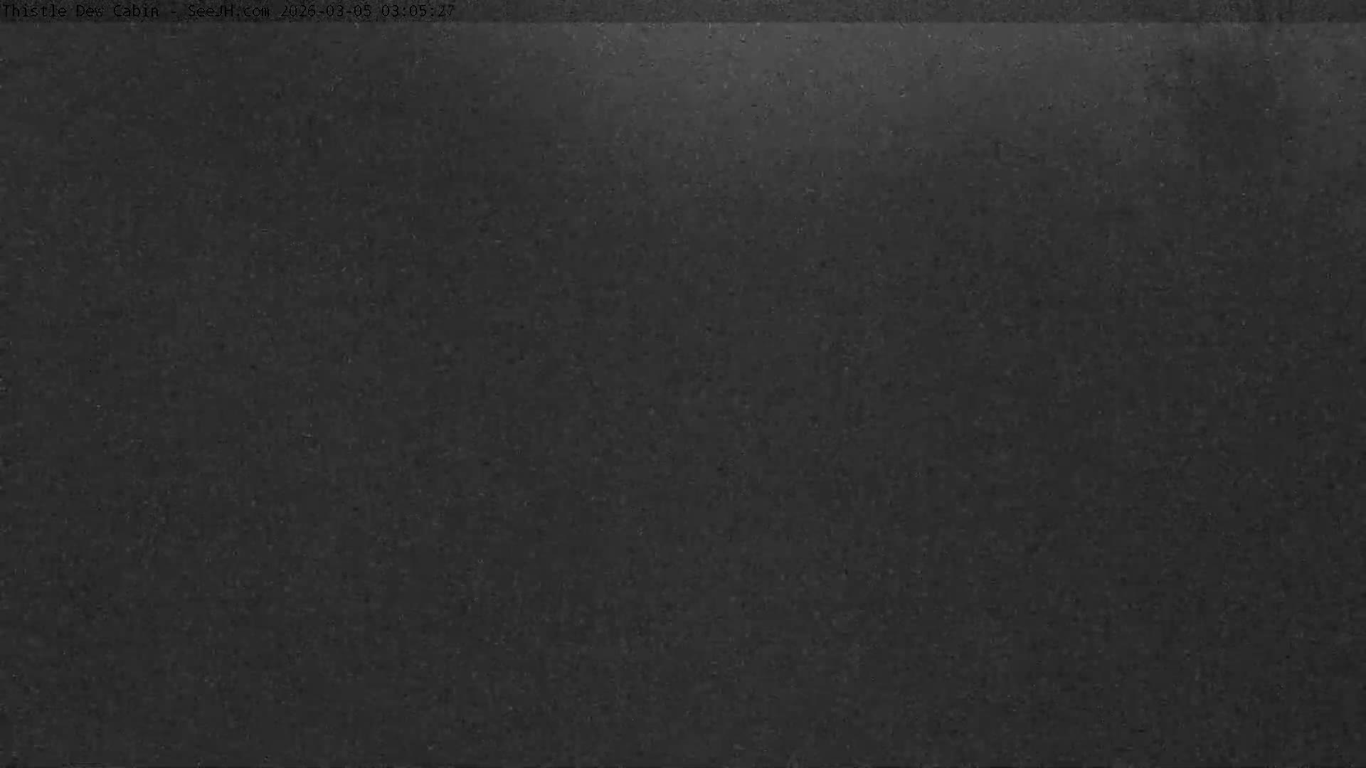 Grand Teton Mountains Peaks from Teton Valley Thistle Dew Cabin Live Cam - Tetonia, Teton, Idaho, USA